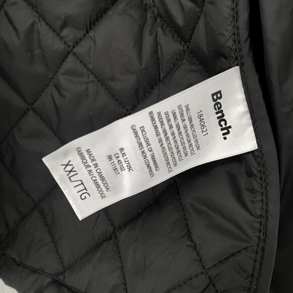 Bench - Quilted Zip Up Vest - Repreve XXL - Picture 6 of 8